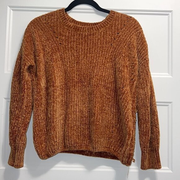 PINK Rose Chenille pullover sweater size Large - Picture 4 of 10